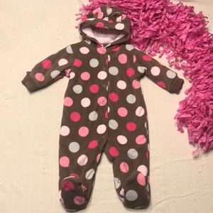 SOLD*Carter’s Microfleece Footed Pjs 9m